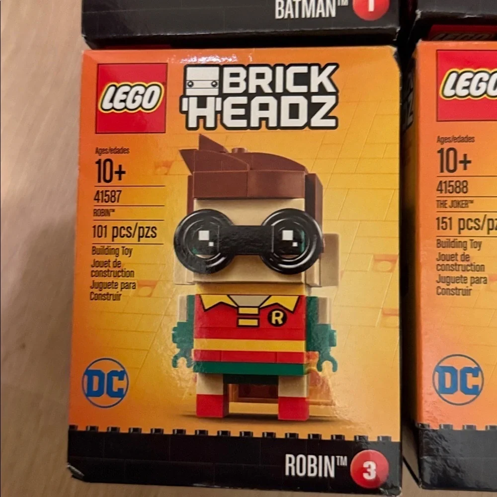 Lego Brick Headz DC universe set Batman, robin, joker, batgirl new in sealed box